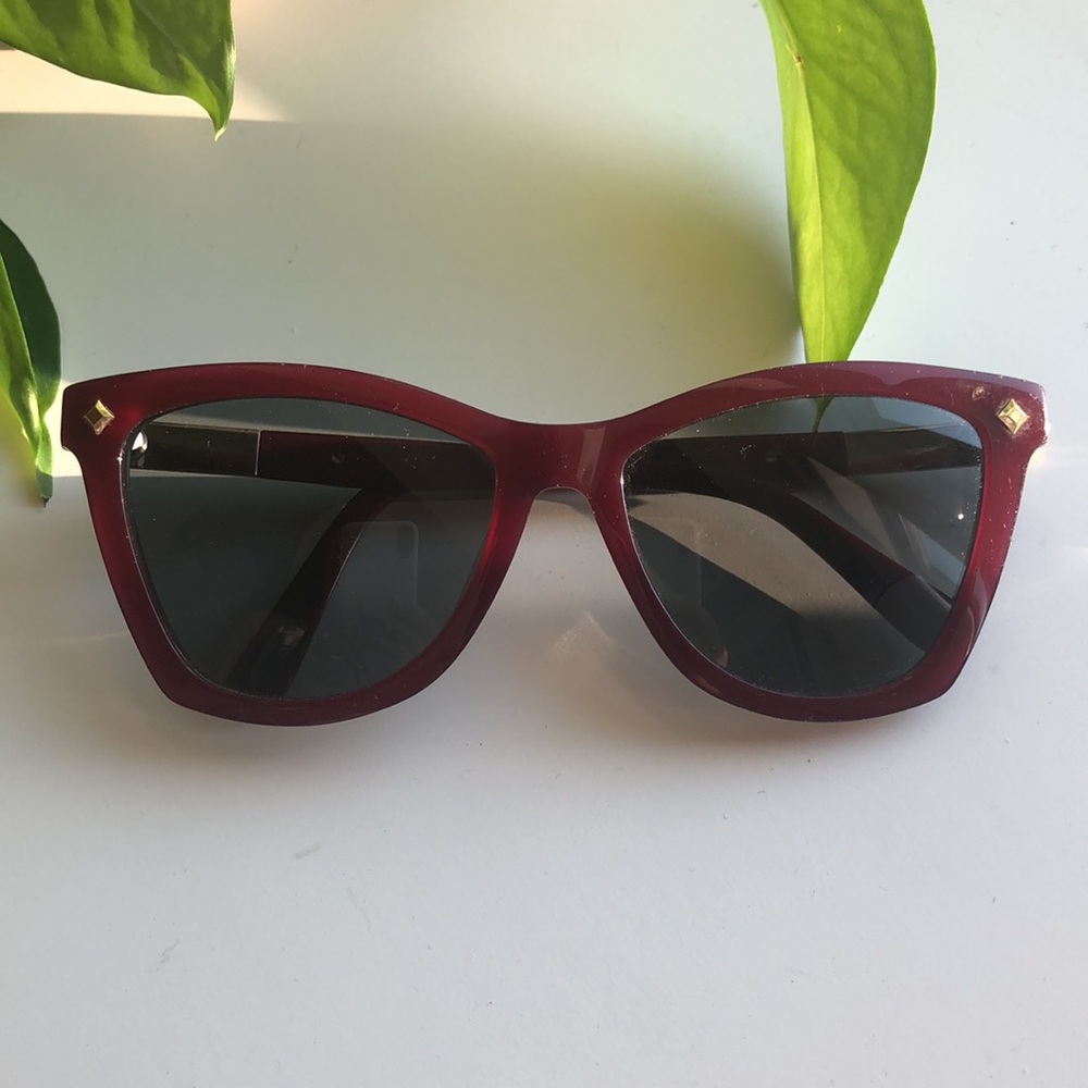MCM burgundy cat eye sunglasses
